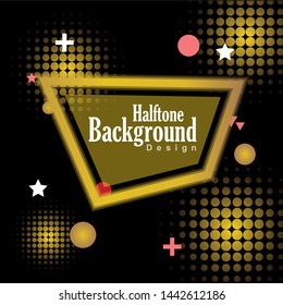 Halftone Style Yellow Gradient Background