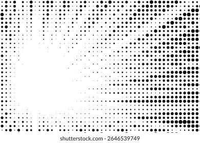 Padrão de ponto abstrato de explosão solar de meio-tom