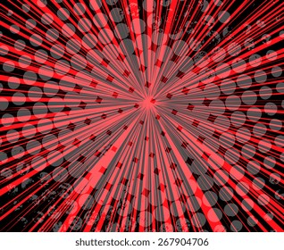 Halftone Sunburst Background
