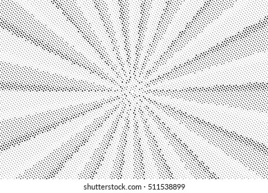 halftone sunburst dot vector background