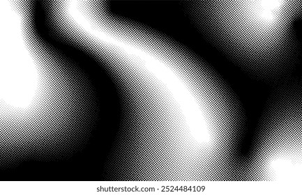 Halftone swirl texture background with gradient dots, ideal for modern designs, posters, digital art, and prints