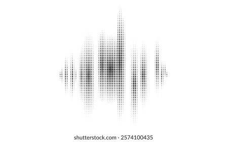 Halftone Symphony, A Rhythmic Composition of Circular Dots Creating an Abstract and Dynamic Visual Pattern, Exploring Depth and Density Through Varying Sizes,