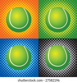halftone tennis balls