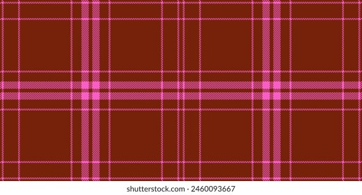 Halftone textile background plaid, naked texture check vector. Luxury tartan seamless pattern fabric in red and pink color.