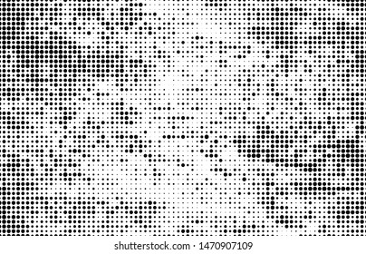 Halftone texture abstract black and white