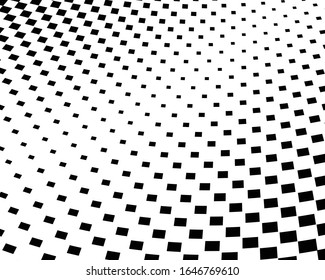 Halftone texture abstract black and white. Monochrome vintage background.Squares technology pattern.Design element for prints, web pages, template