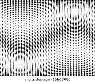 Halftone texture abstract black and white. Monochrome vintage background.Squares technology pattern.Design element for prints, web pages, template