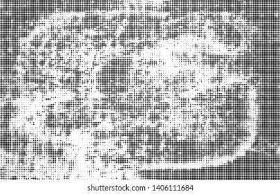 Halftone texture abstract wave of dots