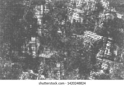 Halftone texture abstract wave of dots