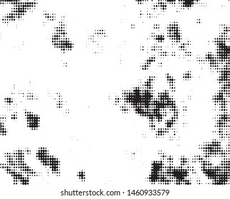 Halftone texture abstract wave of dots. Vector monochrome black and white background for business cards, labels. 