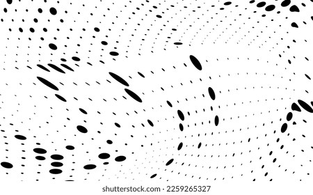 Textura de semitono de puntos negros sobre un fondo blanco