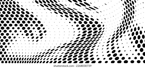 Textura de semitono de puntos negros sobre un fondo blanco