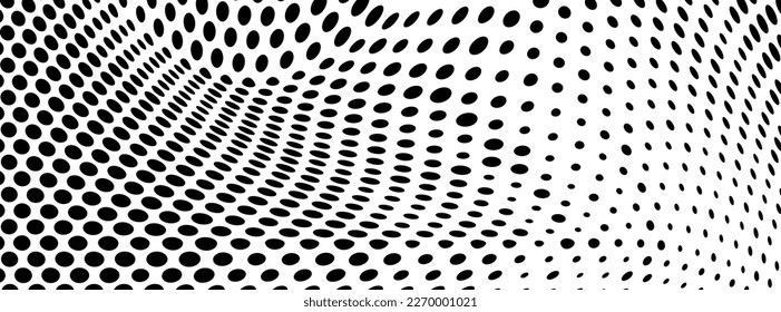 Textura de semitono de puntos negros sobre un fondo blanco