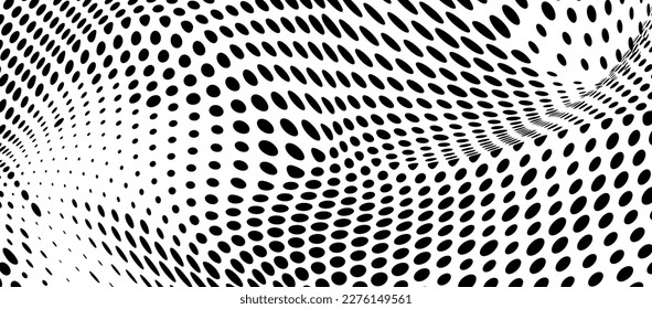 Textura de semitono de puntos negros sobre un fondo blanco