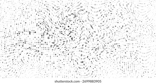 Textura semitono de puntos negros sobre un fondo blanco