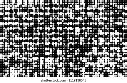 Halftone texture black and white