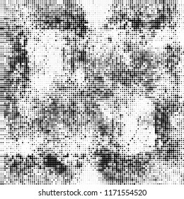 Halftone texture black and white