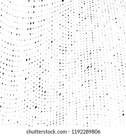 Halftone texture is black and white. Abstract monochrome background of dots. Vector pattern chaotic