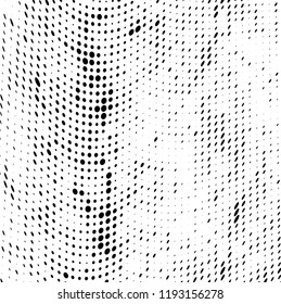 Halftone texture is black and white. Abstract monochrome background of dots. Vector pattern chaotic