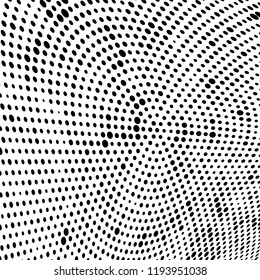 Halftone texture is black and white. Abstract monochrome background of dots. Vector pattern chaotic