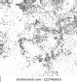 Halftone texture black and white. Abstract monochrome background of dots