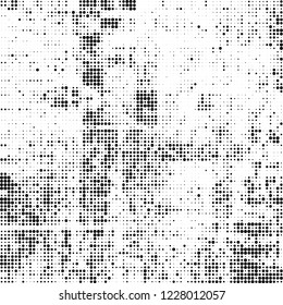 Halftone texture black and white. Abstract monochrome background of dots