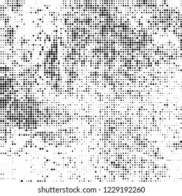 Halftone texture black and white. Abstract monochrome background of dots
