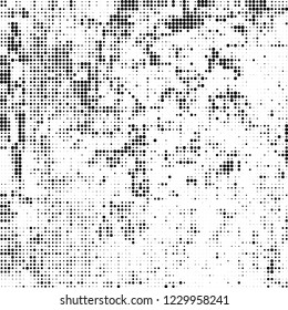 Halftone texture black and white. Abstract monochrome background of dots