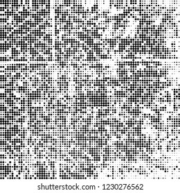 Halftone texture black and white. Abstract monochrome background of dots