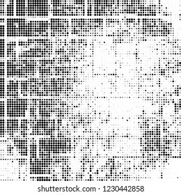 Halftone texture black and white. Abstract monochrome background of dots