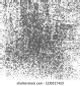 Halftone texture black and white. Abstract monochrome background of dots