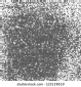 Halftone texture black and white. Abstract monochrome background of dots