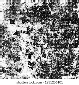Halftone texture black and white. Abstract monochrome background of dots