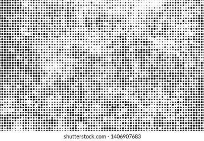Halftone texture is black and white. Abstract monochrome background of dots