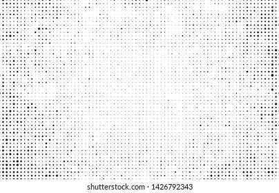 Halftone texture is black and white. Abstract monochrome background of dots