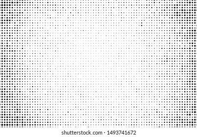 Halftone texture is black and white. Abstract monochrome background of dots