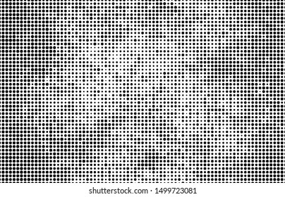 Halftone texture is black and white. Abstract monochrome background of dots