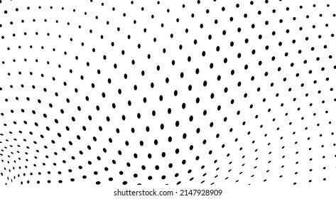 La textura de semitono es en blanco y negro. Un patrón caótico de puntos. Antecedentes de tarjetas de visita, sitios web, catálogos
