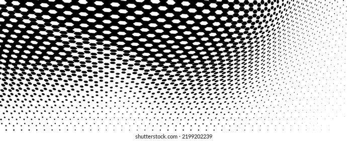 The halftone texture is black and white. A chaotic pattern of dots. Background for business cards, websites, catalogs