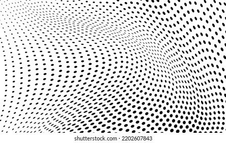 The halftone texture is black and white. A chaotic pattern of dots. Background for business cards, websites, catalogs