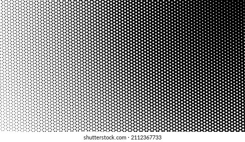 La textura de semitono es en blanco y negro. Textura abstracta monocroma, caótica. Ondas de puntos sobre un fondo blanco, medio tono abstracto