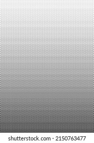 The halftone texture is black and white. Monochrome abstract, chaotic texture. Waves of dots on a white background, abstract halftone