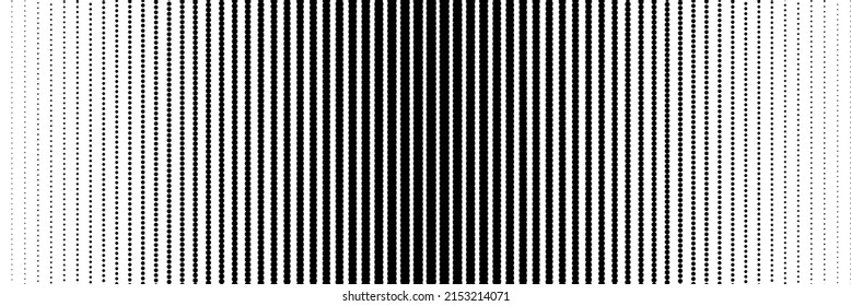 The halftone texture is black and white. Monochrome abstract, chaotic texture. Waves of dots on a white background, abstract halftone