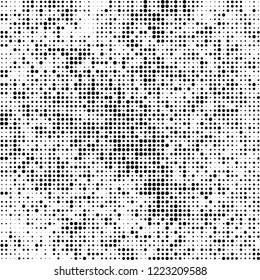 Halftone texture is black and white. The pattern of the ink points are randomly arranged. Vector monochrome background. Abstract the surface of chaos Halftone texture is black and white. The pattern of the ink points are randomly arranged. Vector monochrome background. Abstract the surface of chaos