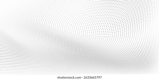 A textura de meio-tom é preto-e-branco. Ondas de pontos