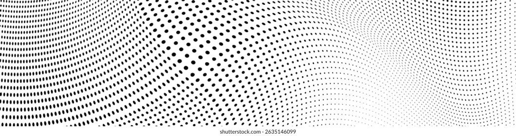 A textura de meio-tom é preto-e-branco. Ondas de pontos