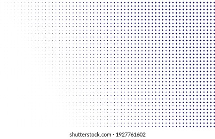 Halftone texture with blue dots. Minimalism, vector. Background for posters, websites, business cards, postcards, interior design.