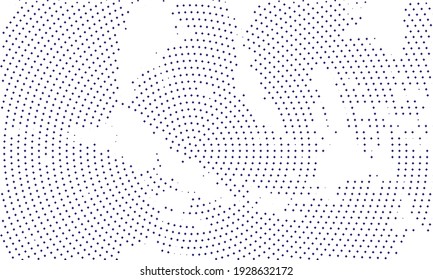 Textura de semitono con puntos azules. Minimalismo, vector. Antecedentes para afiches, sitios web, tarjetas de visita, postales, diseño interior.