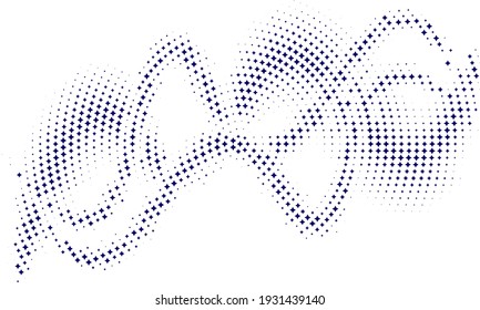 Textura de semitono con puntos azules. Minimalismo, vector. Antecedentes para afiches, sitios web, tarjetas de visita, postales, diseño interior.