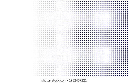 Textura de semitono con puntos azules. Minimalismo, vector. Antecedentes para afiches, sitios web, tarjetas de visita, postales, diseño interior.
